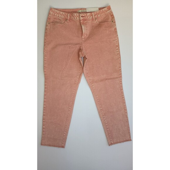 Est 1948 Denim Women's Mid Rise Jeans Size 16 Pink NWT - Picture 1 of 15